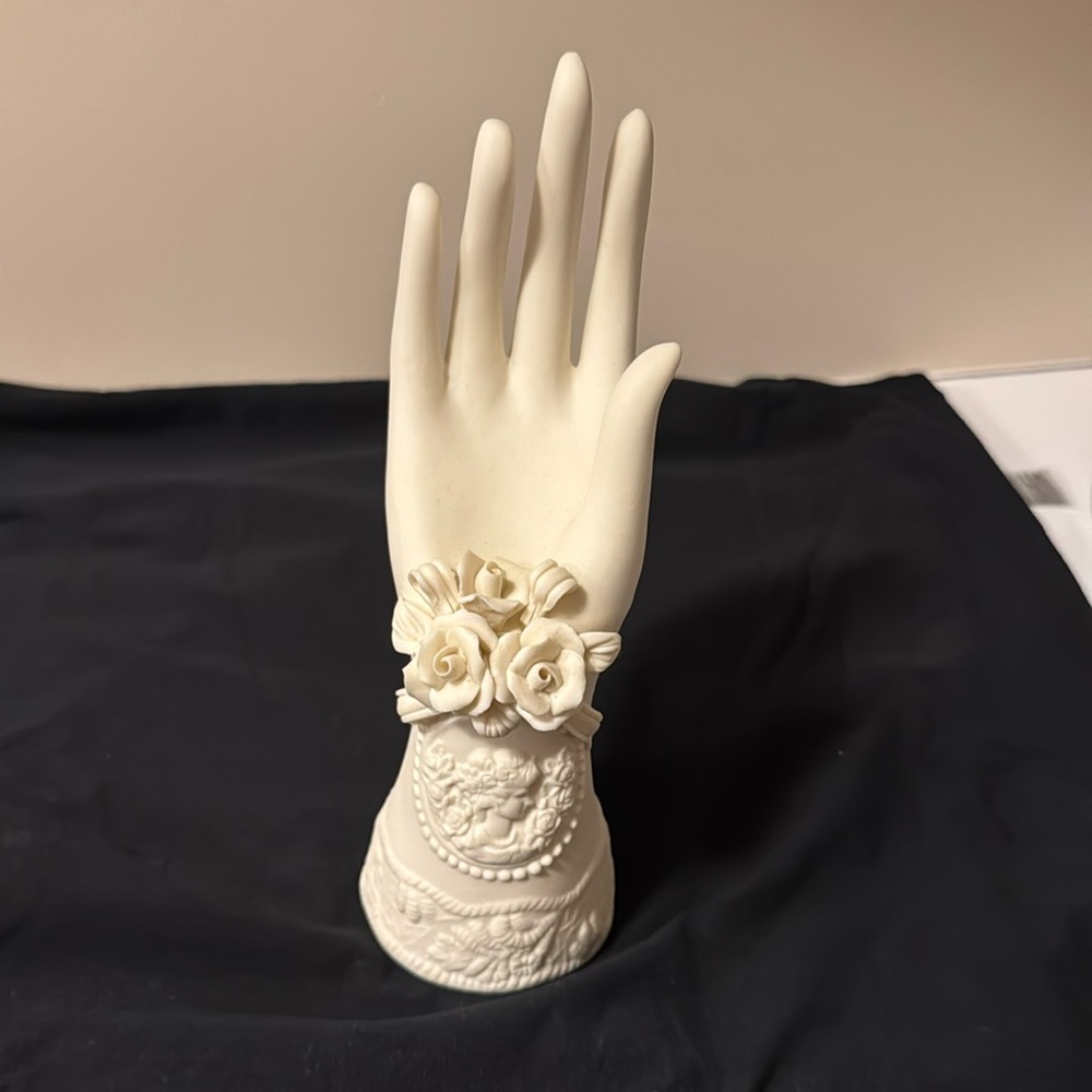 Beautiful, Ornate Victorian Hand Jewelry Holder